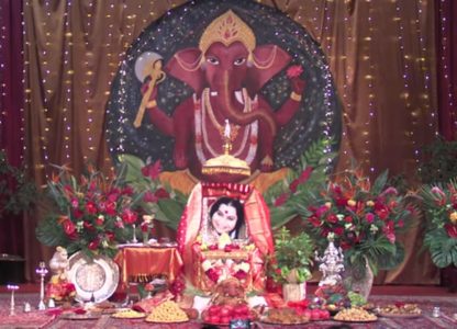 Shri Ganesha Puja offered to Shri Mataji